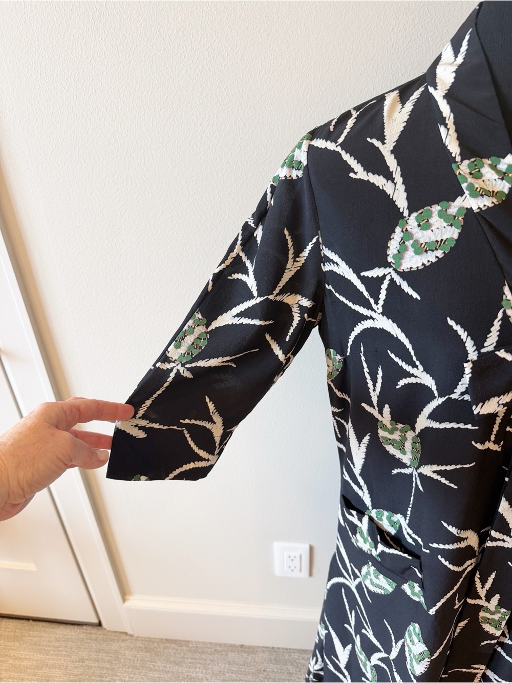 MARNI Drop Waist Print Silk Dress - Picture 6 of 16